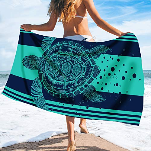 Sea Turtle Microfiber Towel 31" x 60"