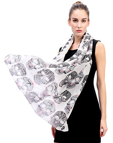 Sugar Skull Print Women's Infinity Scarf