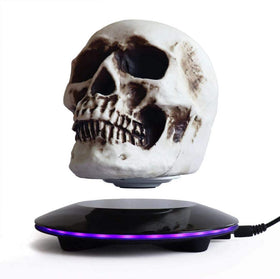 Magnetic Levitating Skull LED Night Light with Touch Button Base