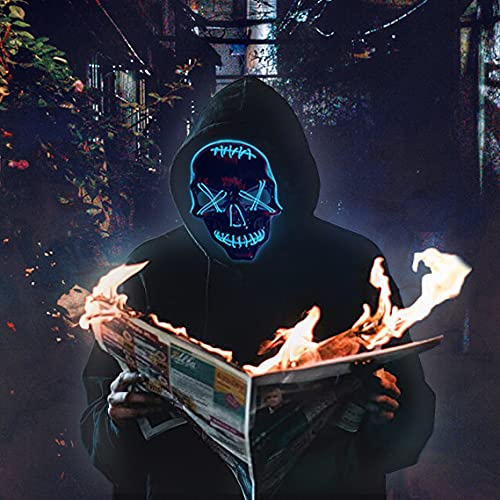 Skull Purge LED Light Up Mask