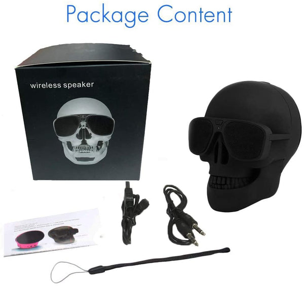 Skull Bluetooth Portable Speaker Built-in Mic