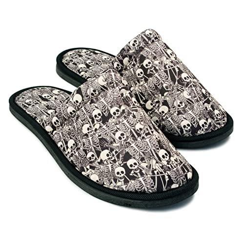 Men Skeleton Home Slippers Size 8 to 10