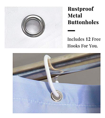 Day of The Dead Sugar Skull Shower Curtain with 12 Hooks