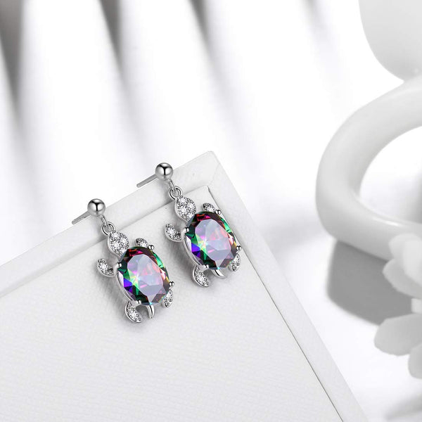 925 Sterling Silver Sea Turtle Earrings
