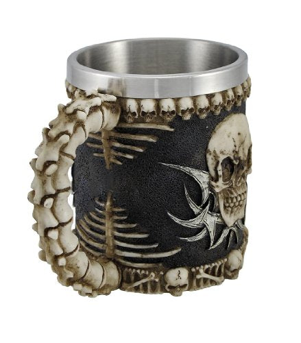 Gothic Tribal Skull Tankard Mug