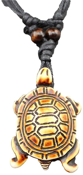 5pcs Sea Turtles Tortoises Handmade Resin Rope Necklaces
