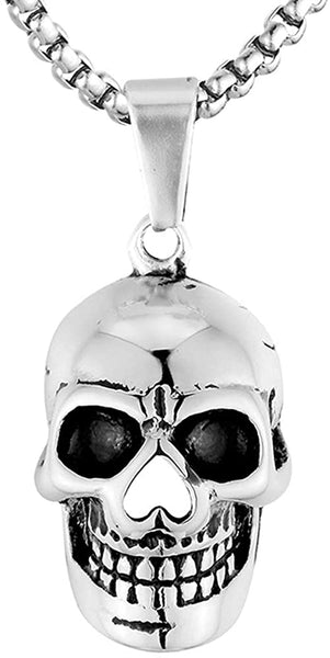 Gothic Skull Skeleton Pendant Necklace