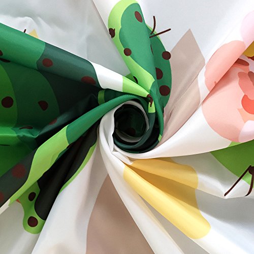 Sea Turtle Shower Curtain Black White With Hooks, 69X70IN