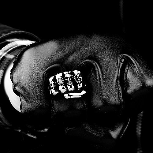 Gothic Skull Head Fist Ring