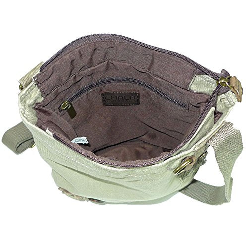 Turtle Cross-Body Canvas Messenger Bag