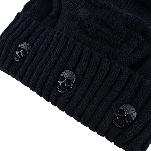 Unisex Skull Knitted Beanie Hat Cap