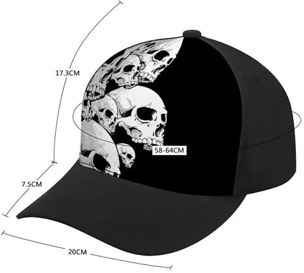 Skull Heads Adjustable Hat