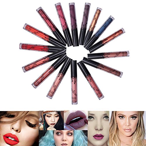 15 Colors Waterproof Long Lasting Durable Matte Liquid Lipstick Makeup Set