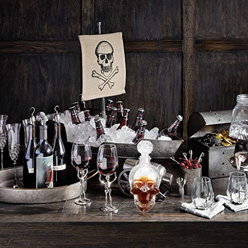 Skull Decanter Bottle, 25oz/750ml