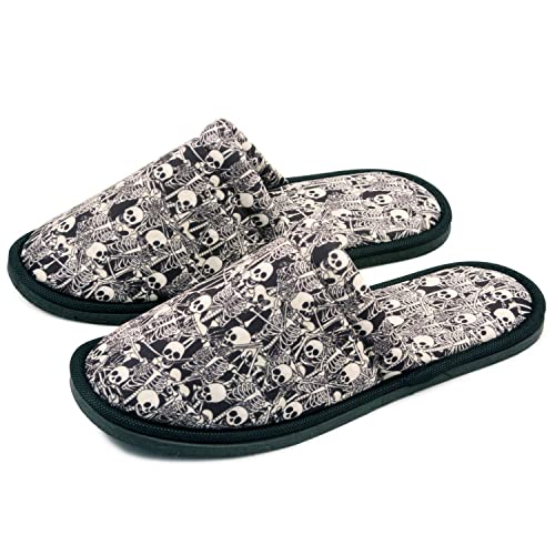 Men Skeleton Home Slippers Size 8 to 10