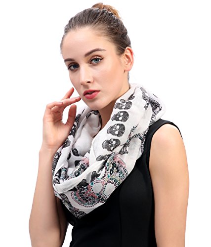 Sugar Skull Print Women's Infinity Scarf