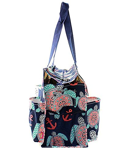 All Purpose Organizer Sea Turtle 18" Large Utility Tote Bag