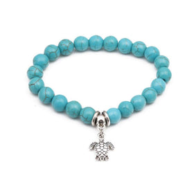 Sea Turtle Elastic Stretch Beaded Bracelet