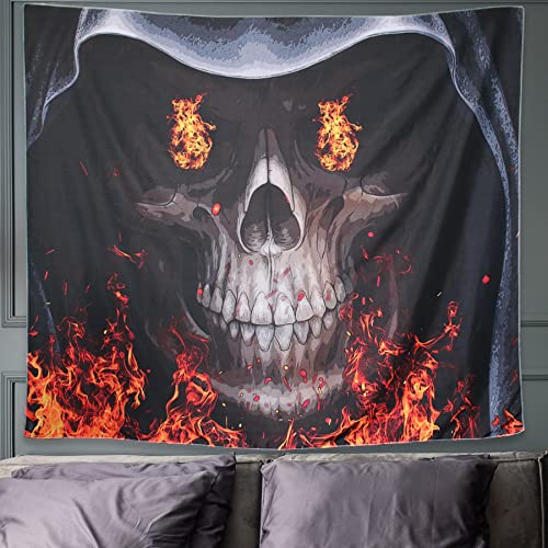 Skull Demon Slayer Tapestry 51"H X 59"L