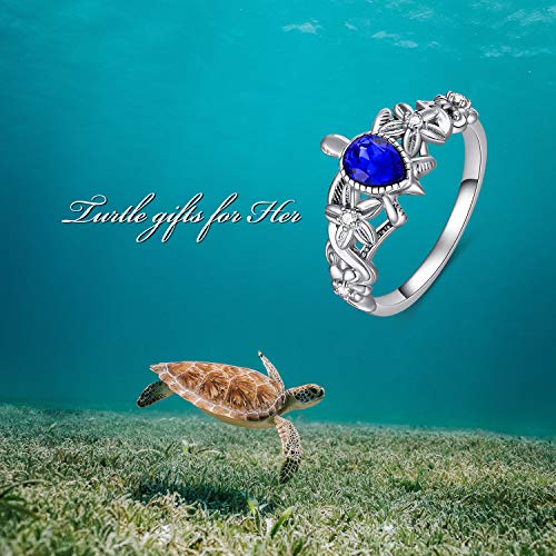 Sterling Silver Sea Turtle Ring