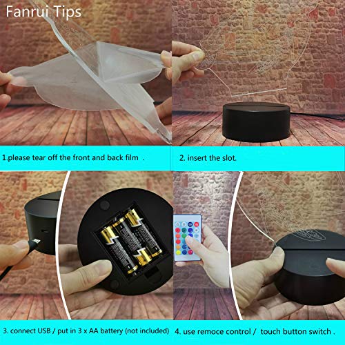 Sea Turtle Lamp 7 Colors Change USB Powered Lamp