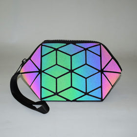 Abstract Sea Turtle Shell Luminous Makeup Bag