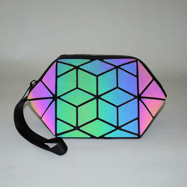 Abstract Sea Turtle Shell Luminous Makeup Bag