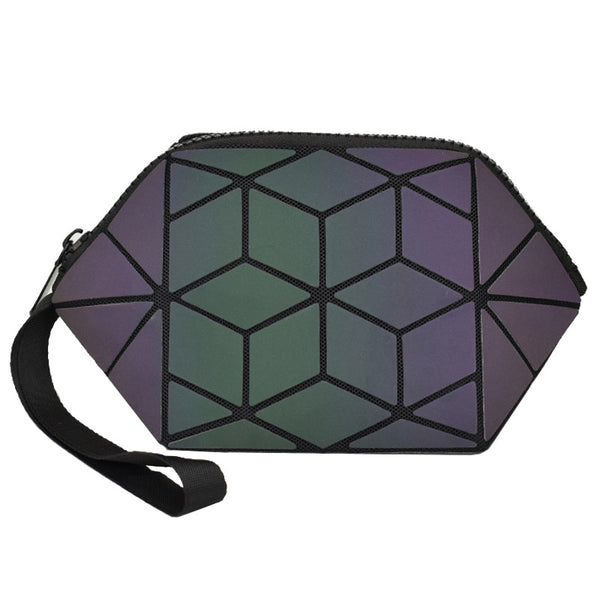 Abstract Sea Turtle Shell Luminous Makeup Bag