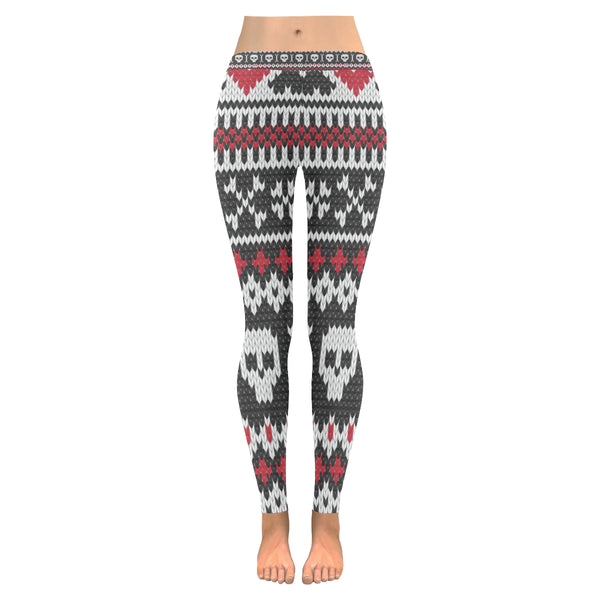 Ugly Christmas Skull Leggings