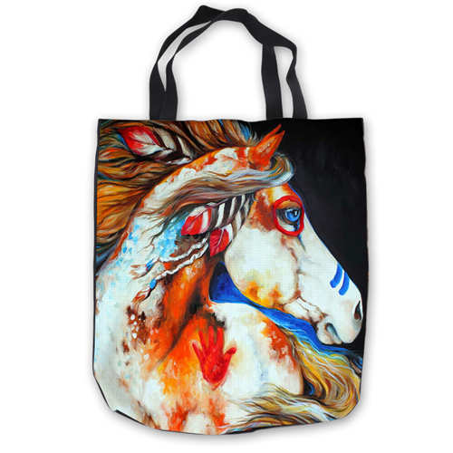 Abstract Horse Tote Bag