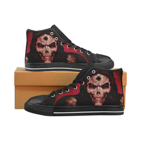 Raging Skull High Top Canvas Men's Shoes