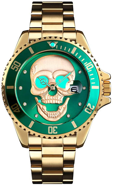 Men Skull Luminous Watch