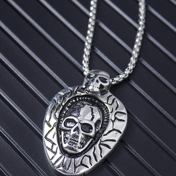 Gothic Skull Death Pendant Necklace