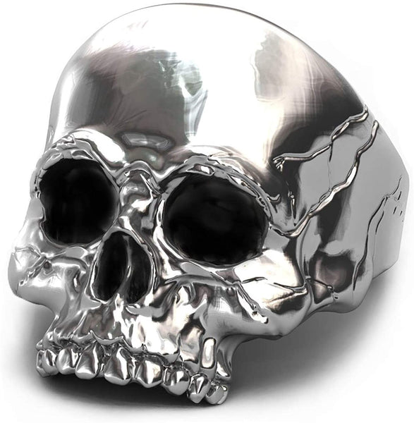 Men Death Rock Skull Ring