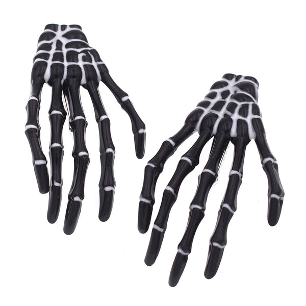 5Pcs Gothic Style Skull Hair Claws Clips