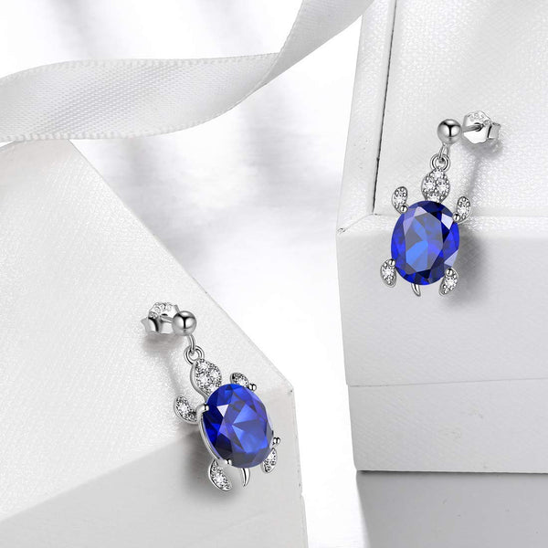 925 Sterling Silver Sea Turtle Earrings
