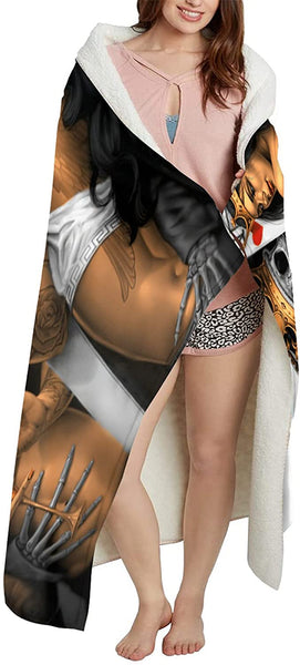 King Skull Throw Blanket 50x60 Inch