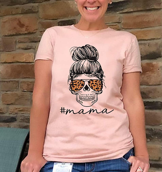 Skull Mom Life Shirt