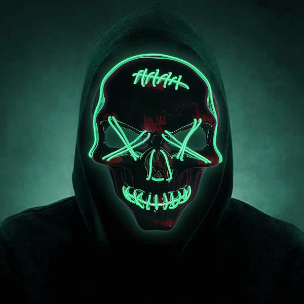 Skull Purge LED Light Up Mask