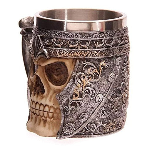 Stainless Steel Skull Mug 3D Design Cup