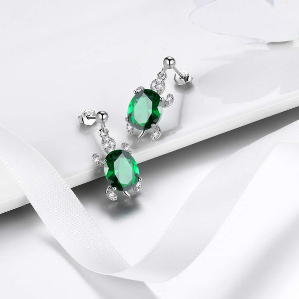 925 Sterling Silver Sea Turtle Earrings