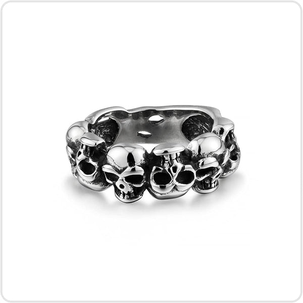 Skull Band Ring