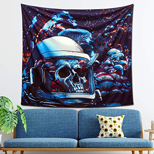 Skull Space Abstract Tapestry (59.1x51.2inch)