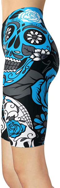 Women Sugar Skull Shorts Leggings