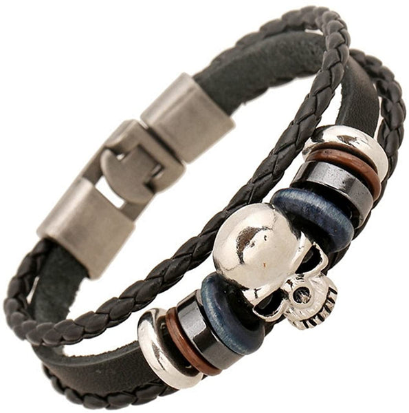 Skull Handmade Braided Rope Bracelet