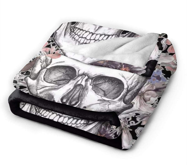 Skull Microfiber Throw Blanket 50"X40"