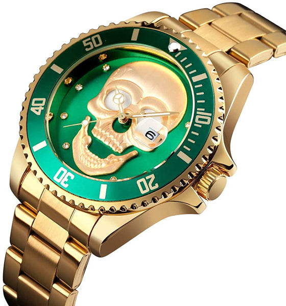 Men Skull Luminous Watch