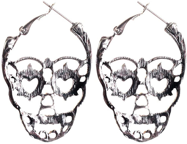 Skull Face Earrings Set -2 Piars