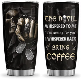 20oz Skull Lovers Skull Inspiration Tumbler Cup With Lid