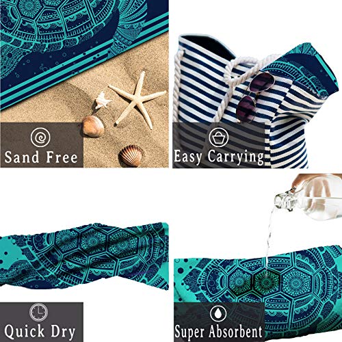 Sea Turtle Microfiber Towel 31" x 60"